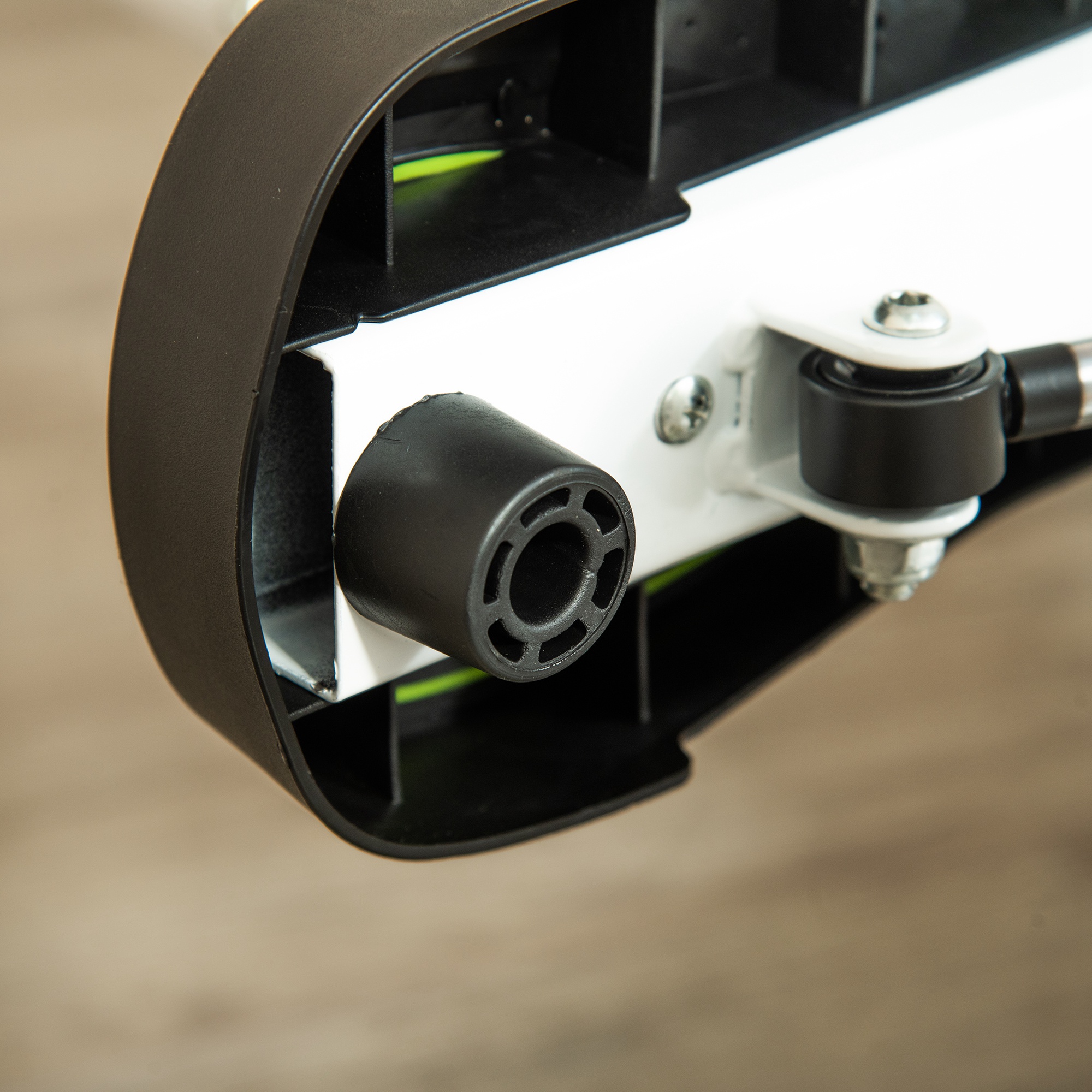 Stepper Fitnessgerät, LCD-Monitor, rutschfeste Pedale, Stahl und ABS, 55x44x108 cm, Grün+Schwarz