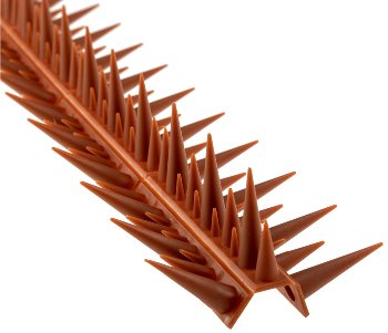 Taubenabwehr Spikes 10er Set - Kunststoff, 400x42x36mm, Ziegelrot