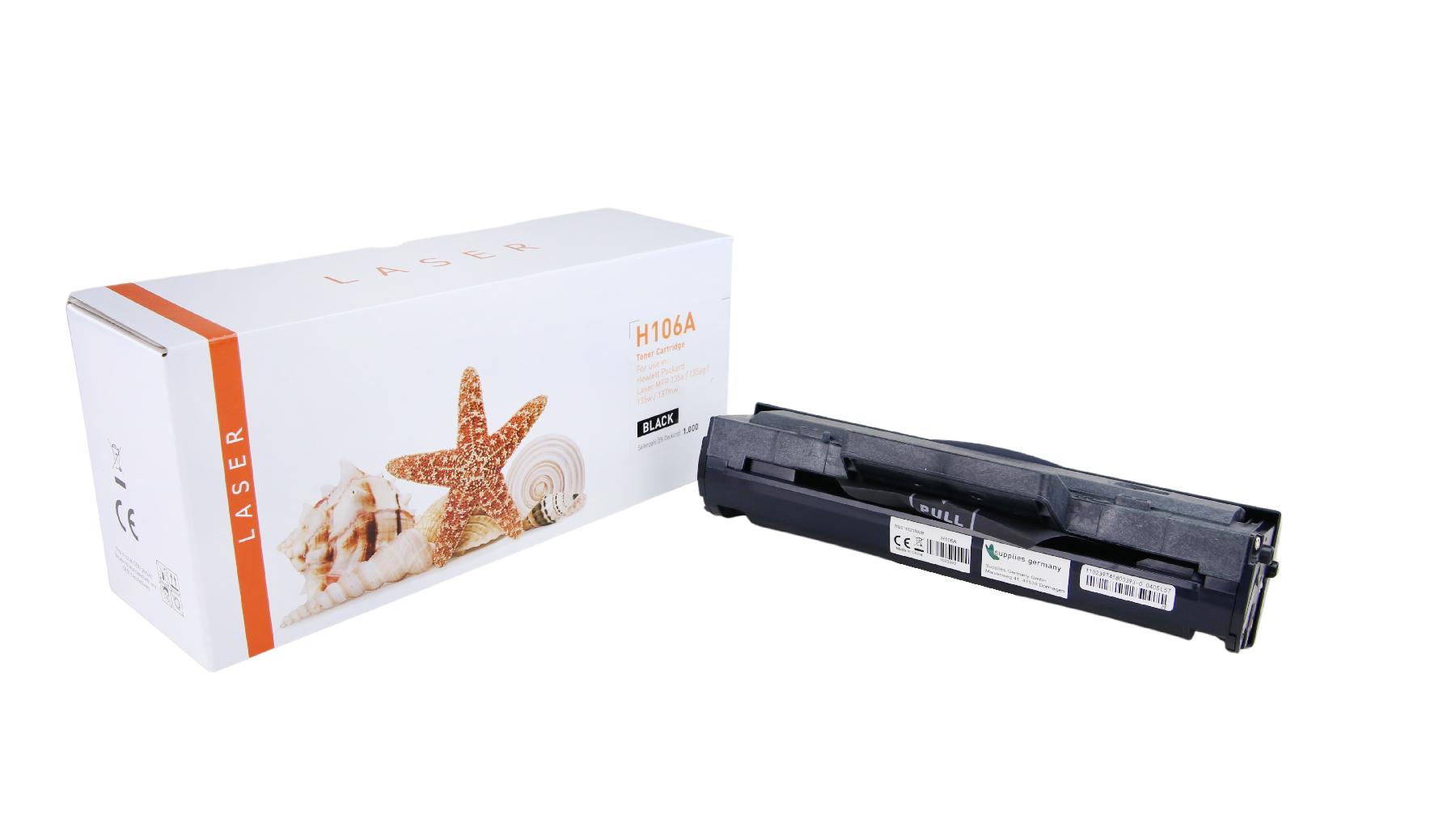 106A alternativ Toner black HP / W1106A / 1.000 Seiten