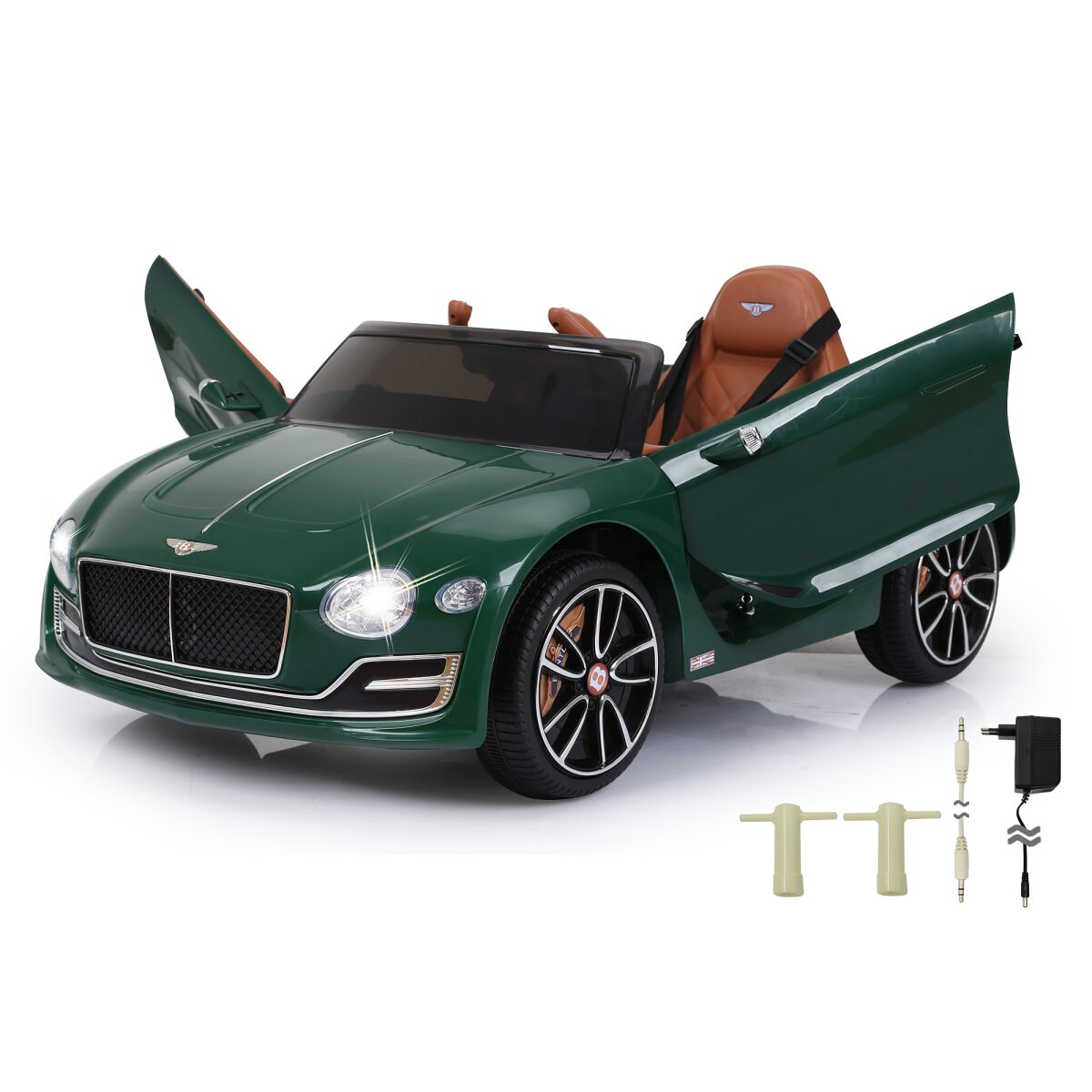 Kinderfahrzeug Bentley EXP12 grün, 2 Gang, Licht, Flügeltür