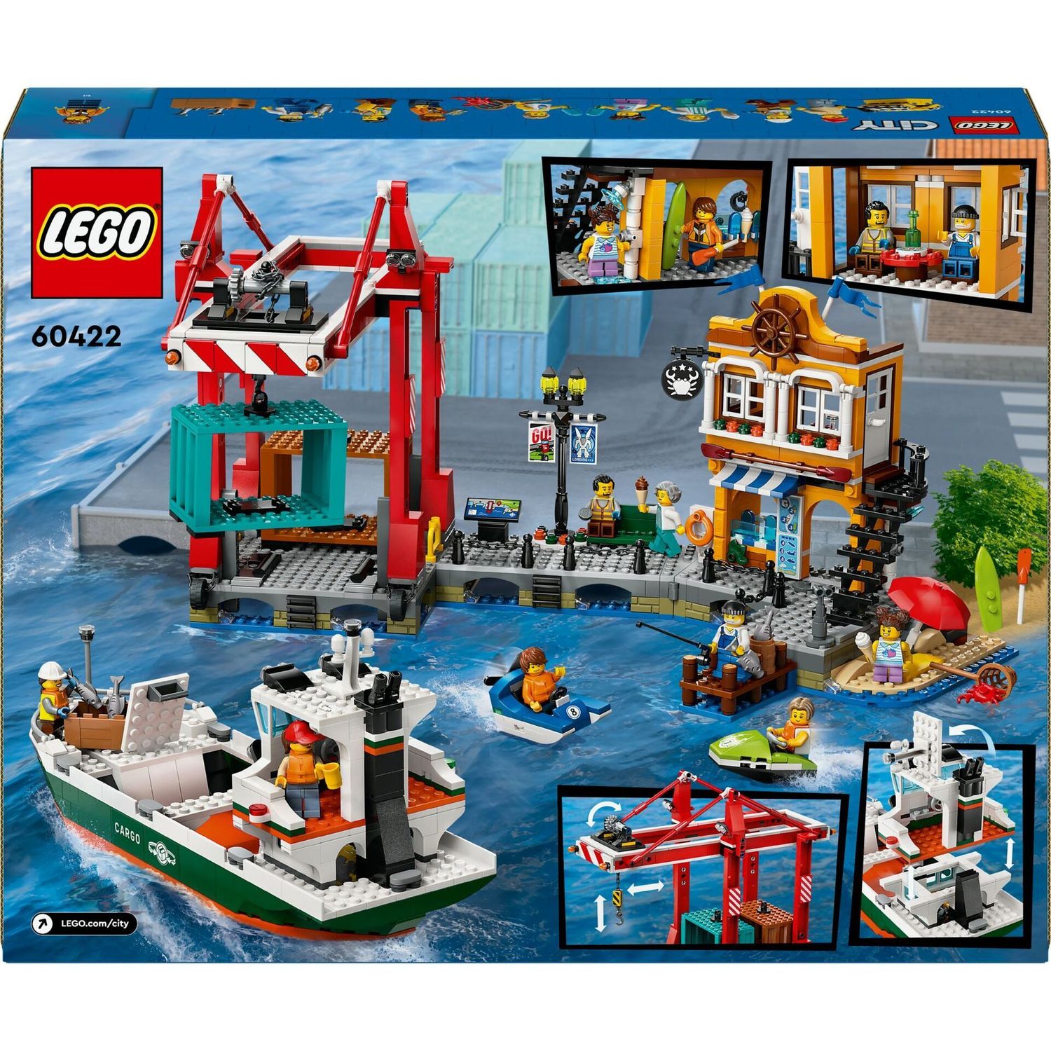 LEGO® 60422 - City - Hafen mit Frachtschiff (1226 Teile) LEGO® 60422 - City - Hafen mit Frachtschiff (1226 Teile)