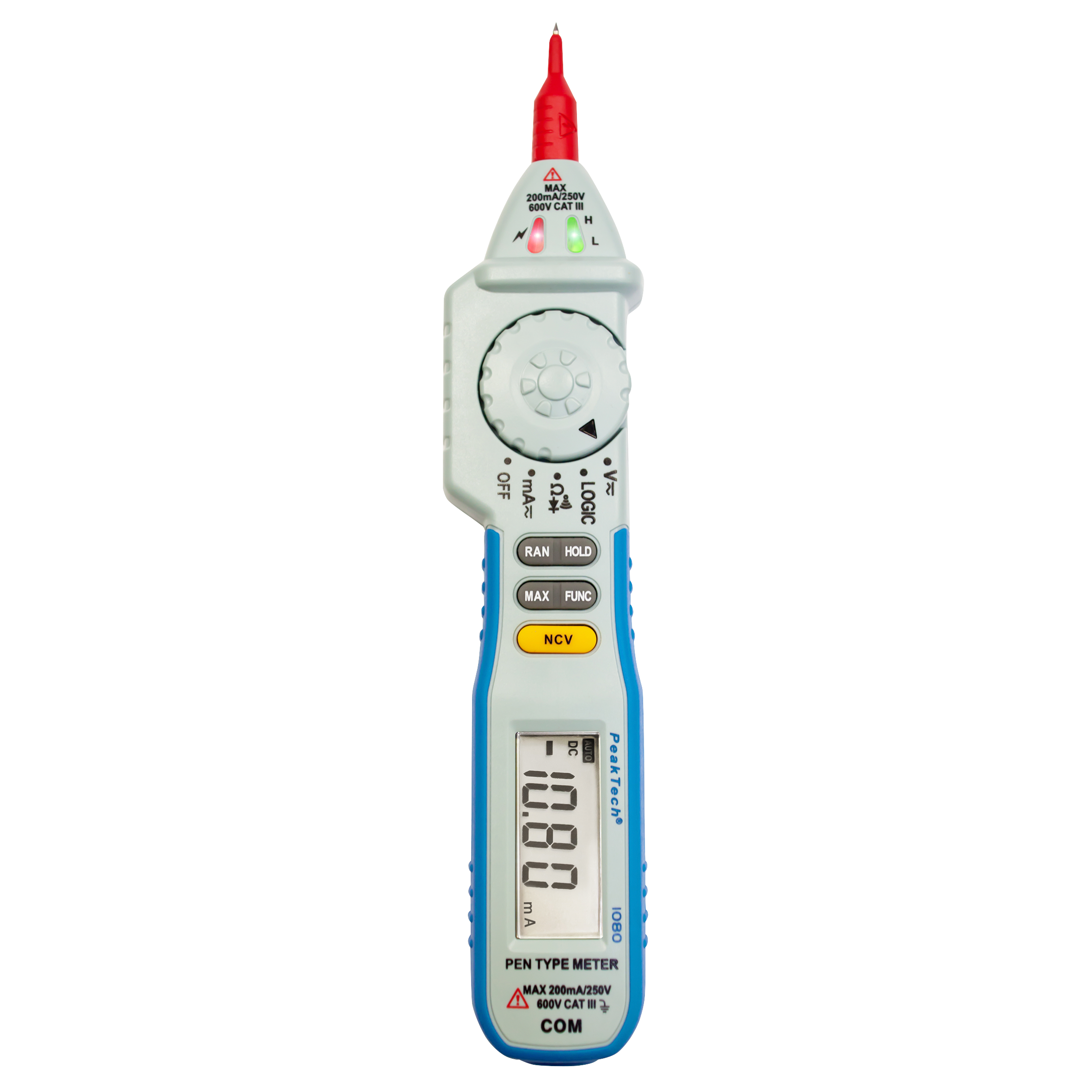 Digitales Stiftmultimeter PeakTech ''P1080'', 2000 Counts, 600V AC/DC, mit NCV