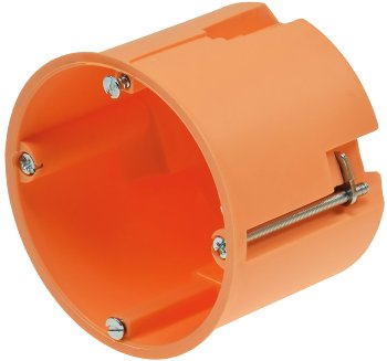 UP Hohlwanddose Ø 68 x 61mm - inkl. Geräteschrauben, orange