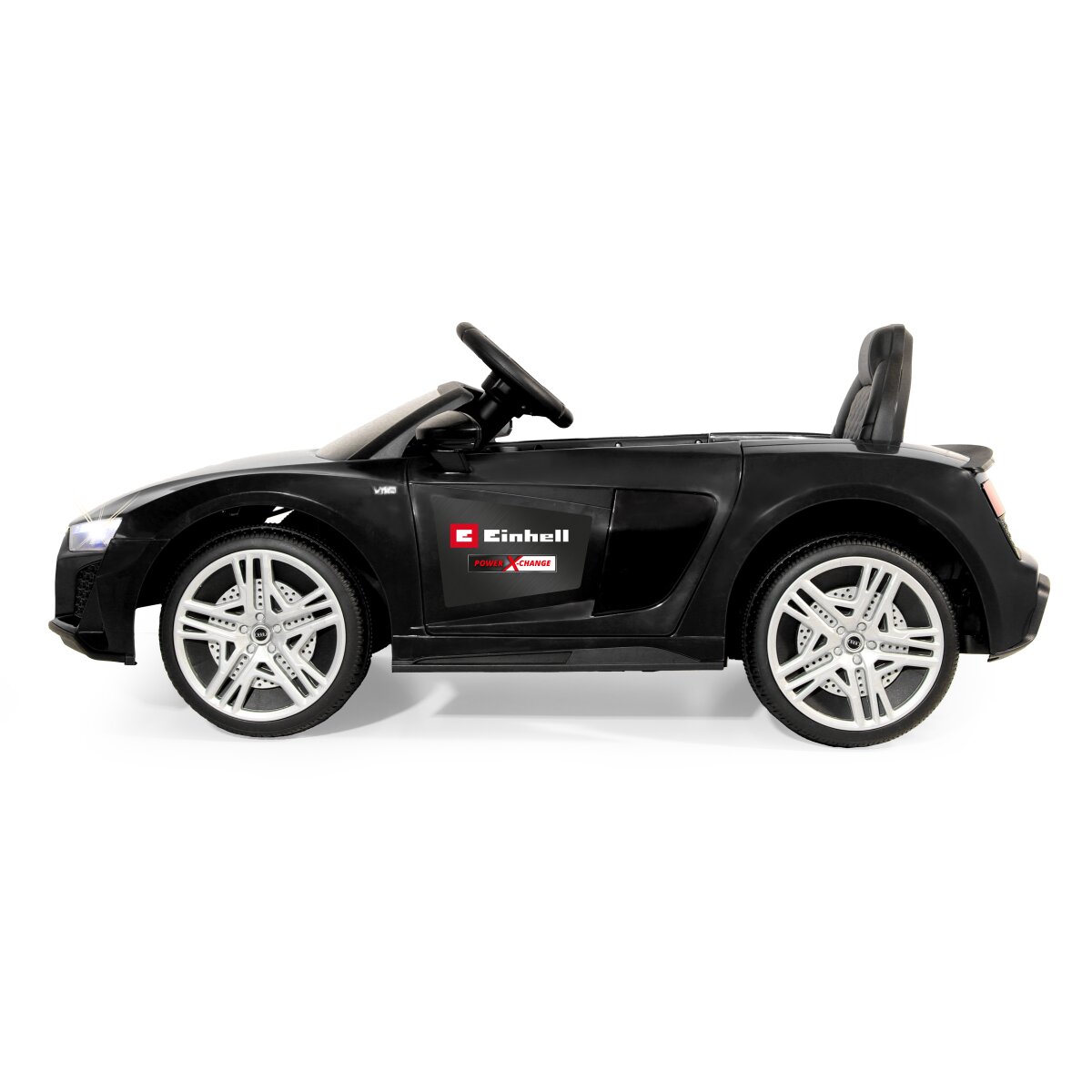 Kinderfahrzeug Audi R8 Spyder 18V schwarz Einhell Power X-Change inkl. Starter Set
