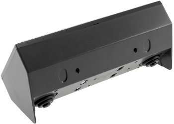 2-fach Steckdosenblock, USB-A+C, schwarz - 250V~/ 16A, Aufbaumontage, USB 3,1A, PD
