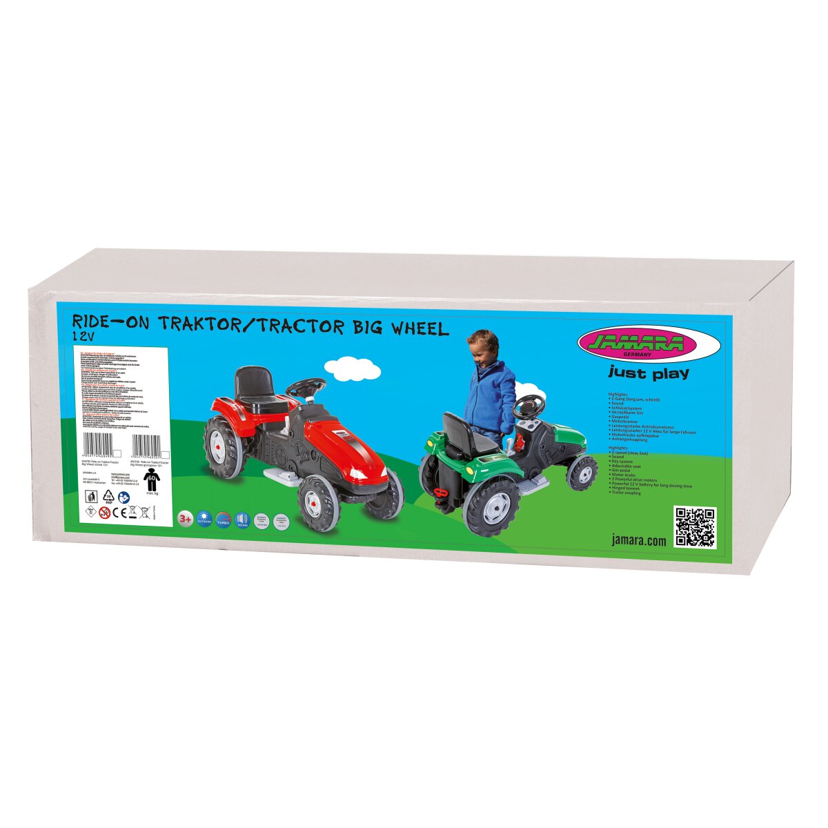 Kinderfahrzeug Traktor Big Wheel grün