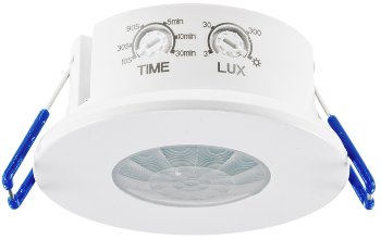 Decken-Einbau-Bewegungsmelder 360° IP65 - PIR, LED geeignet, 8m Detektion, 76x36mm