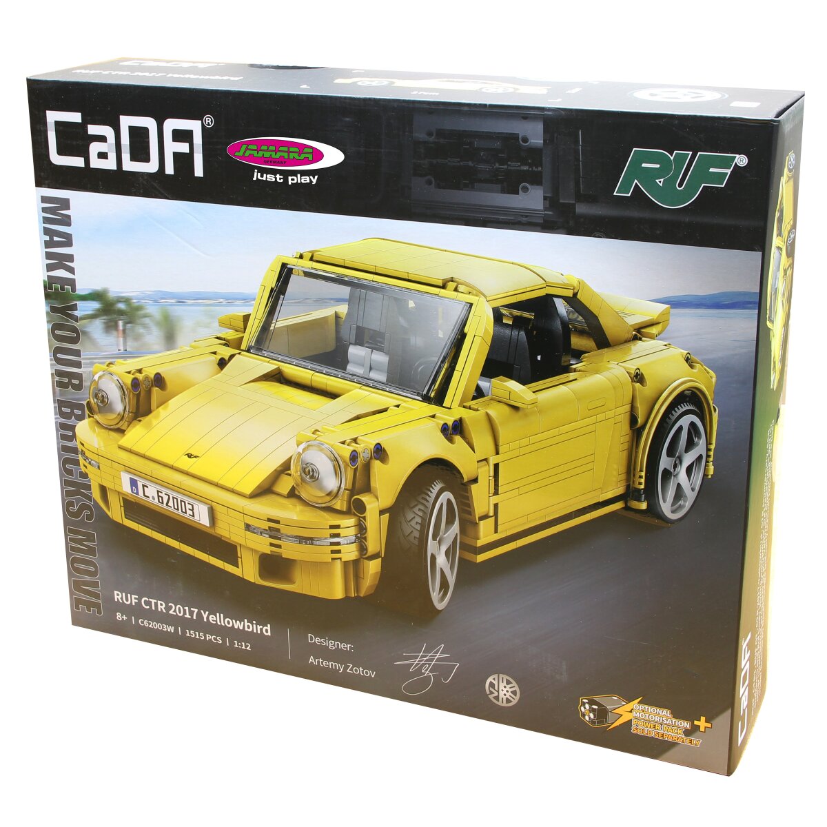 CaDA Set C62003W RUF CTR 2017 Yellowbird 1:12 gelb Bricks