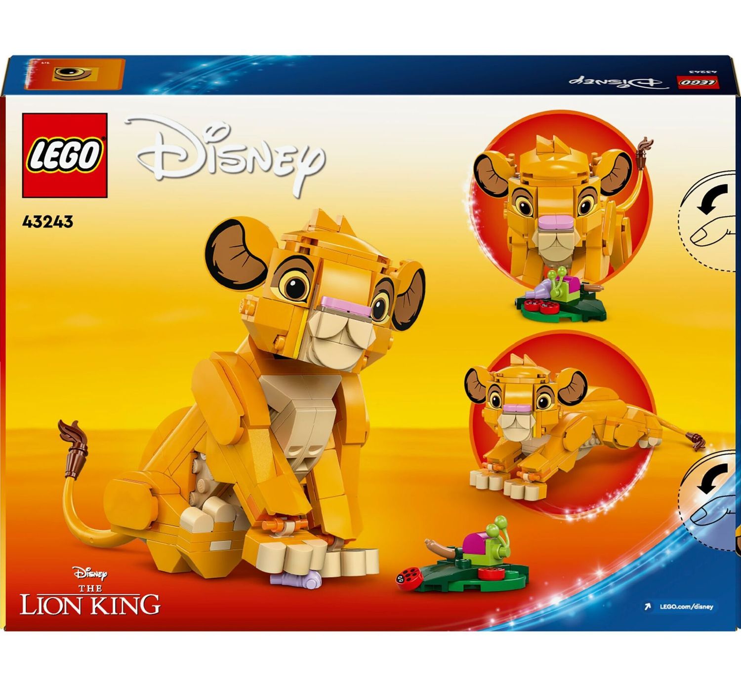 LEGO® 43243 - Disney Classic - Simba, das Löwenjunge des Königs (222 Teile) LEGO® 43243 - Disney Classic - Simba, das Löwenjunge des Königs (222 Teile)