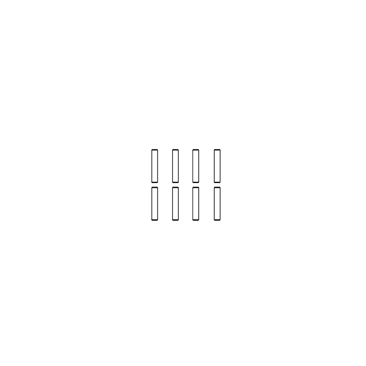 Stift 2x11 VE8 Tiger-Splinter Cocoon-Dakar Radaufnahme für Radmitnehmer
