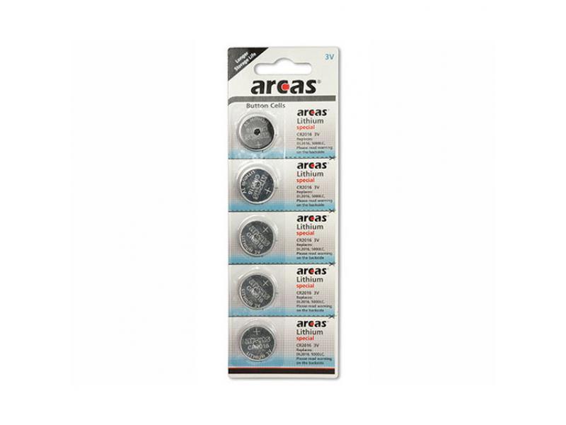 Batterie ARCAS Lithium CR2016  (5 St.)