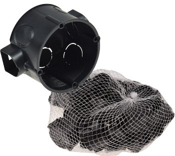 UP-Schalterdose Ø 60x41mm, 25er Pack - schwarz