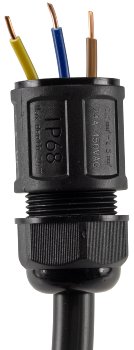 Kabelverbinder T-Form, IP68, 450V/24A - Klemmanschluss, für Kabel Ø 6-11mm