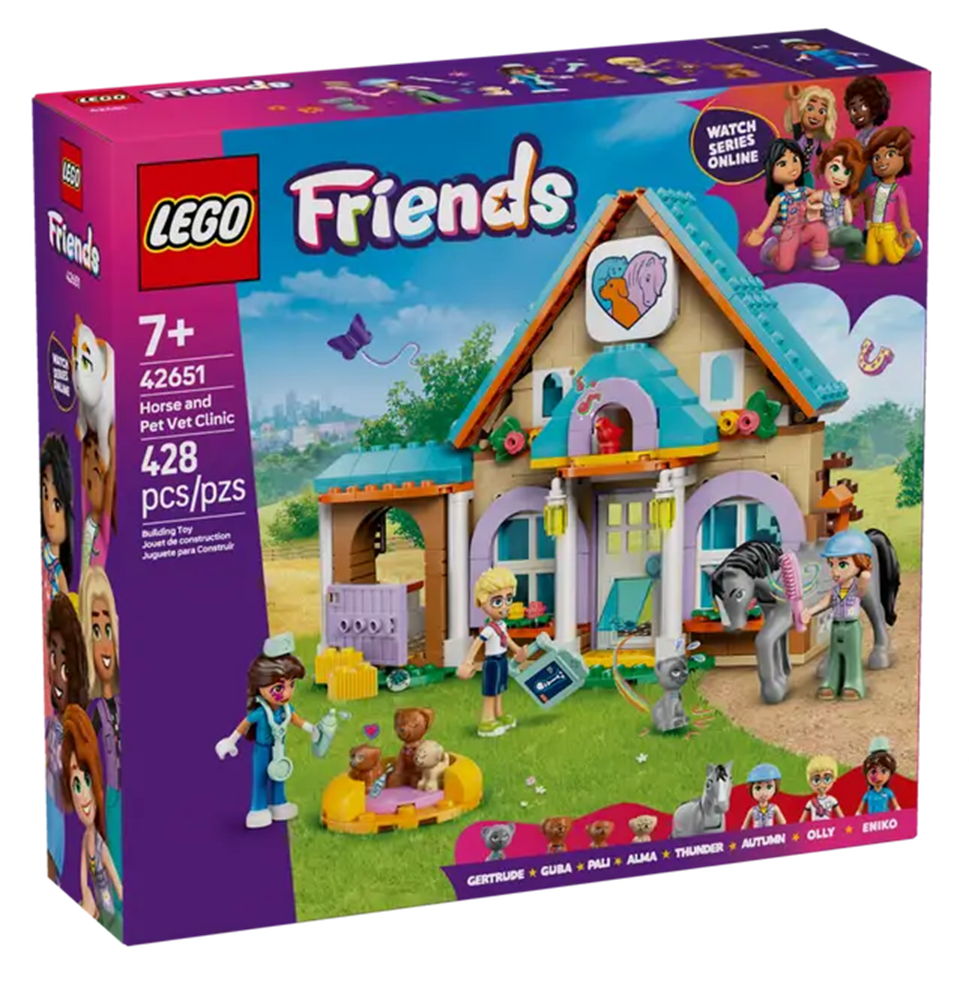 LEGO® 42651 - Friends Tierarztpraxis für Pferde und Haustiere (428 Teile) LEGO® 42651 - Friends Tierarztpraxis für Pferde und Haustiere (428 Teile)
