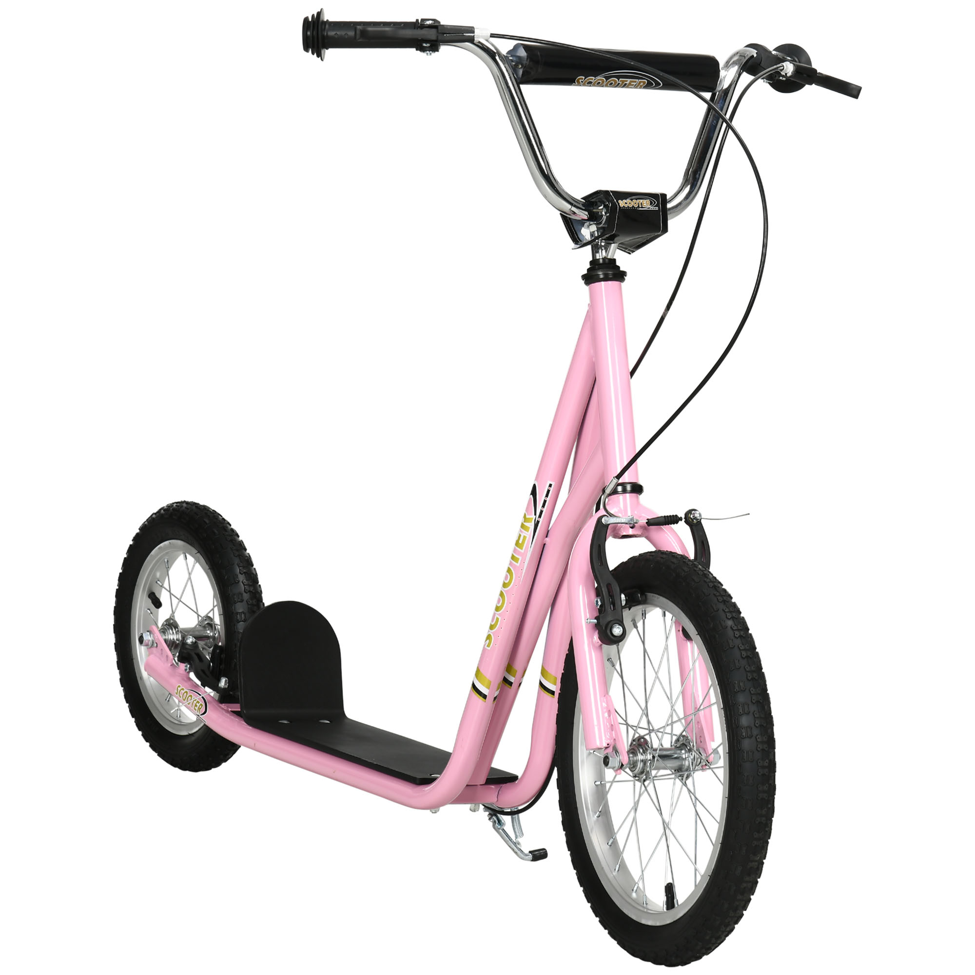 Roller Kinderroller mit Luftreifen Handbremse, 16 Zoll Tretroller Höhenverstellbar Kickscooter für Jungen und Mädchen ab 5 Jahre Kickboard Cityroller Kinder Scooter Rosa Roller Kinderroller mit Luftreifen Handbremse, 16 Zoll Tretroller Höhenverstellbar Kickscooter für Jungen und Mädchen ab 5 Jahre Kickboard Cityroller Kinder Scooter Rosa