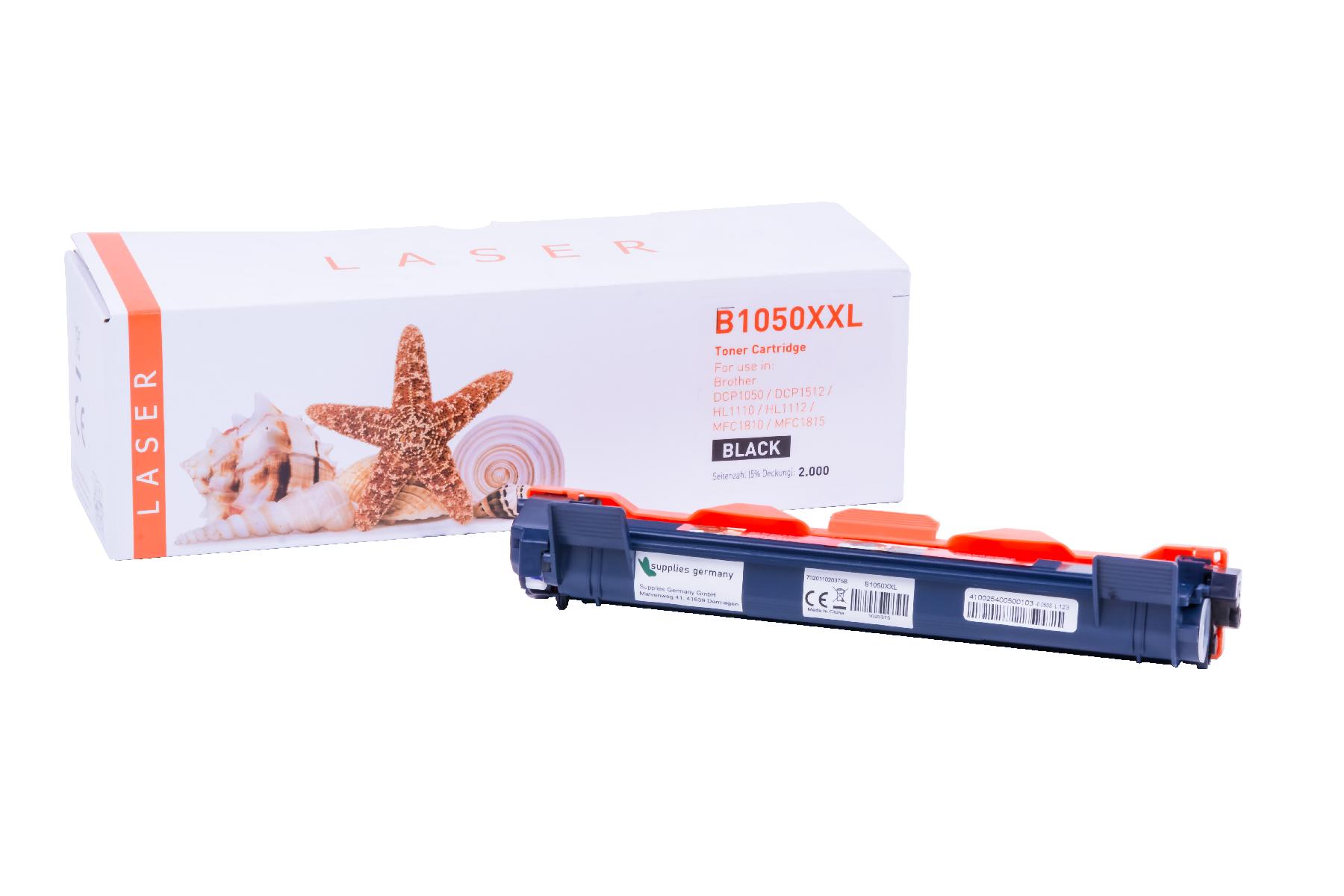 TN1050XXL alternativ Toner black Brother / TN1050XXL / 2.000 Seiten