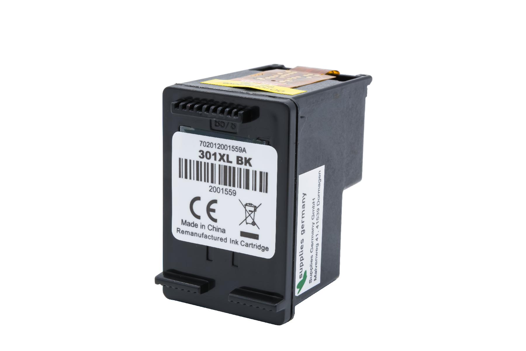 301BKXL alternativ Tinte black HP / CH563EE / 20ml