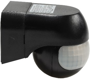 Aufputz Bewegungsmelder "CBM-Slim" 180° - LED geeignet, IP44, 1-800W, schwarz