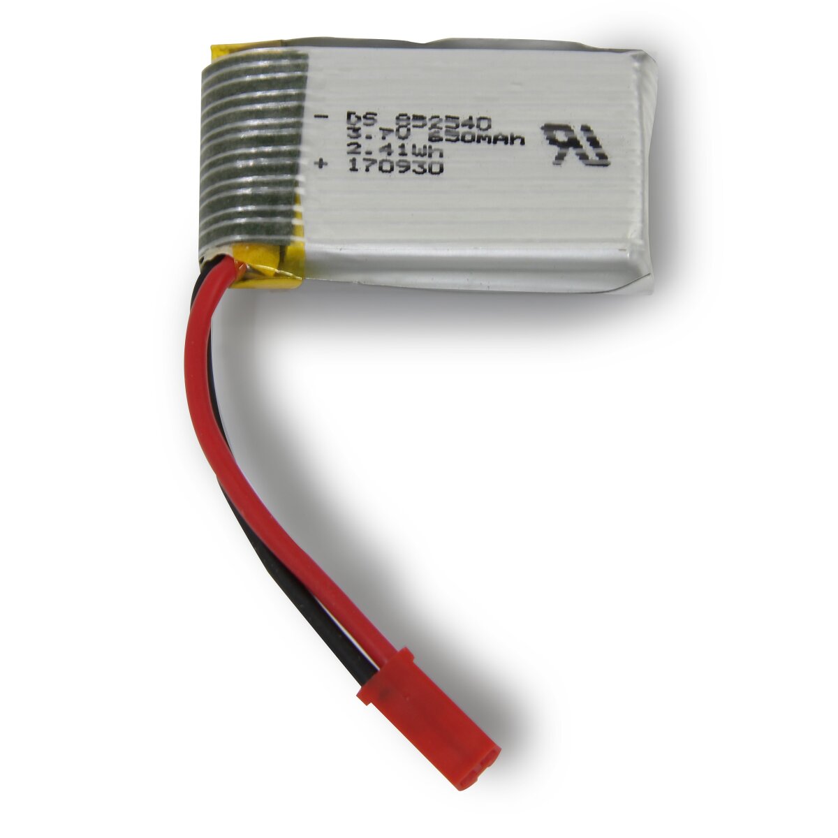 Lipo Lithium-Ion Polymer Akku 3,7V 650mAh 10C JST (BEC) 2,41Wh