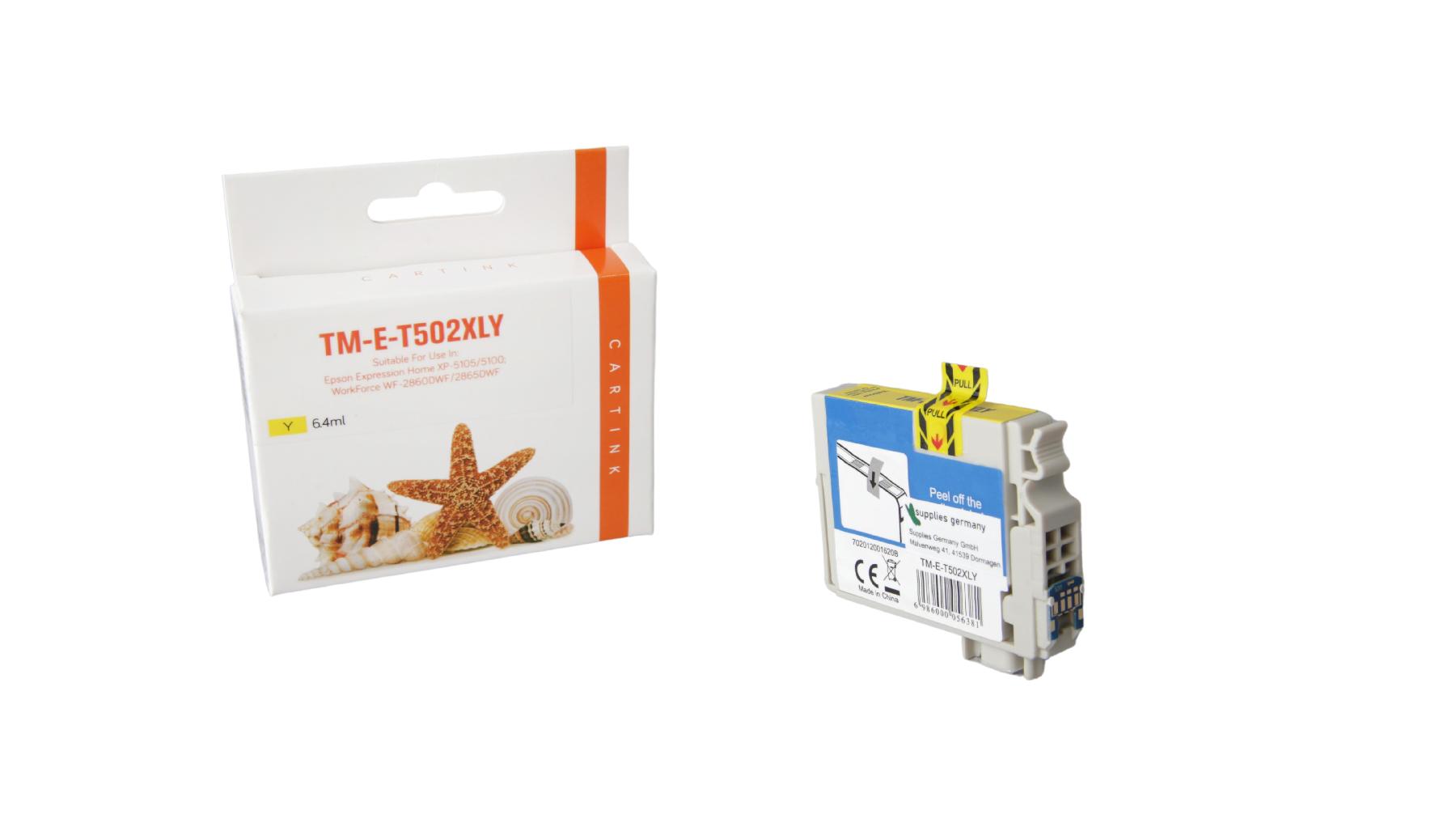 T502XLY alternativ Seestern Tinte gelb für Ep / C13T02W44010 / 6,4ml