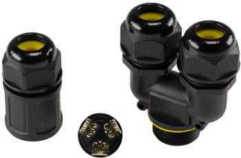Kabelverbinder Y-Form, IP68, 450V/24A - Schraubanschluss, für Kabel Ø 8-12mm