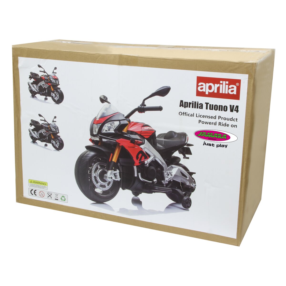 Kindermotorrad Aprilia Tuono V4 1100 RR schwarz