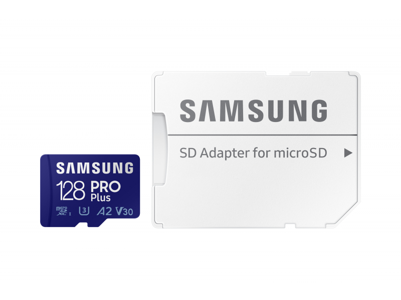 Samsung SD MicroSD Card 128GB SDXC PRO Plus (Class10) Reader MB-MD128KB/WW
