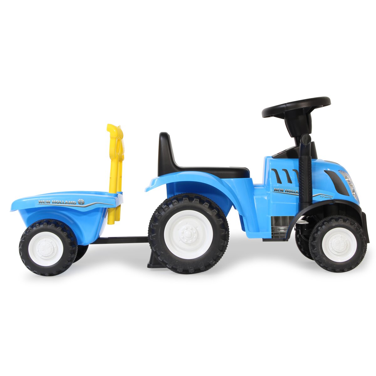 Rutscher New Holland T7 Traktor mit Anhänger blau 2in1