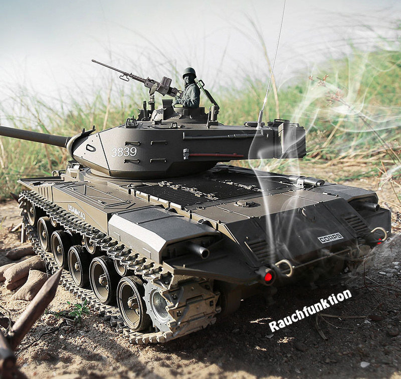 RC Panzer "M41 A3 Walker Bulldog" - Metallgetriebe & Metallketten