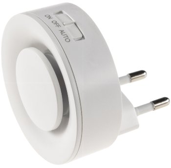 LED Nachtlicht mit Bewegungsmelder / 230V, Dämmerungssensor, Warmweiß