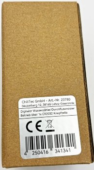 Digitaler Wasserzähler "CT-WZ4" - mit Adapter 1" & 3/4", IPx6