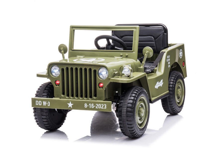 Elektro-Kinderfahrzeug Offroad militär grün