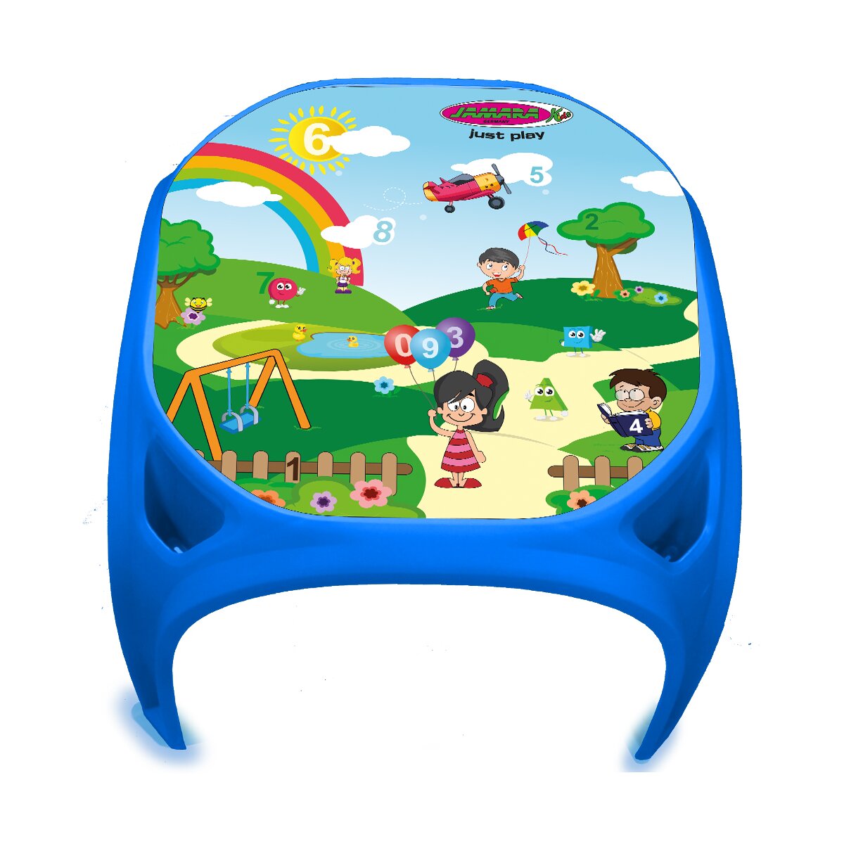 Kindertisch Zahlenspaß XL blau