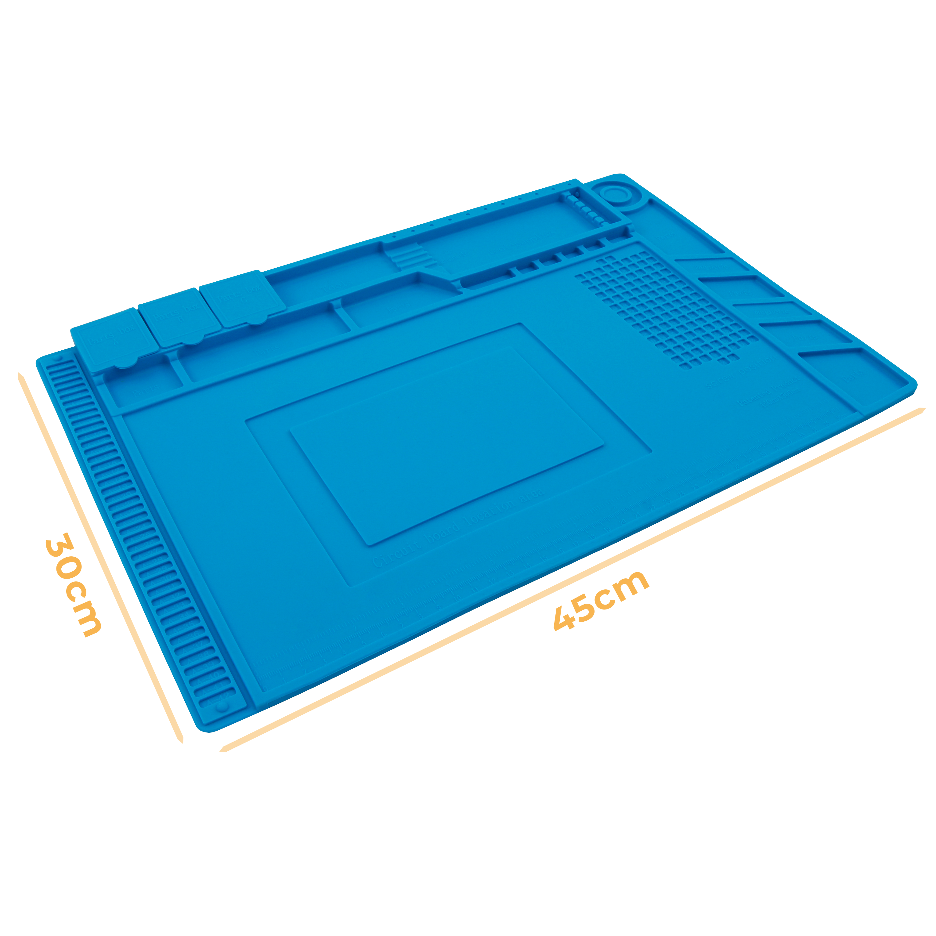 Silikon-Lötmatte McPower ''LM-16'' 45x30cm, Hitzebeständig, Antistatisch