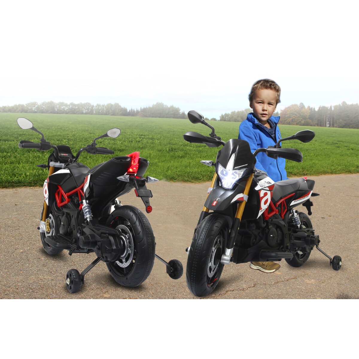 Elektro-Kinderfahrzeug Aprilia Dorsodoru 900 12V Elektro-Kinderfahrzeug Aprilia Dorsodoru 900 12V