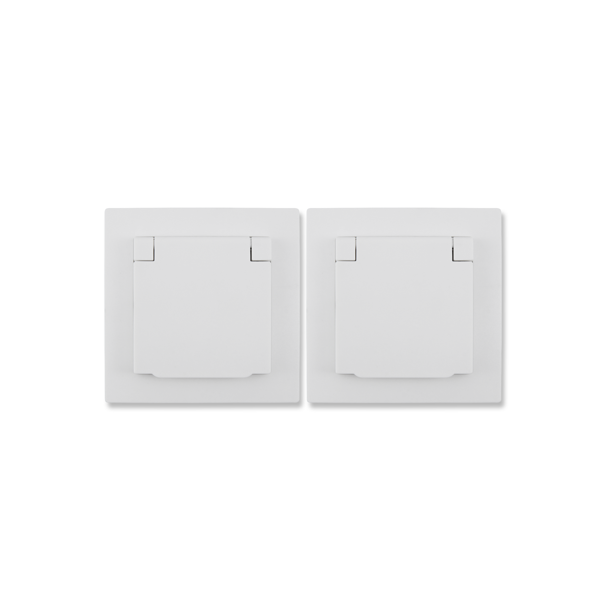 Schutzkontakt-Steckdose McPower ''Flair'', 250V~/16A, UP, IP44, weiß, 2er-Pack