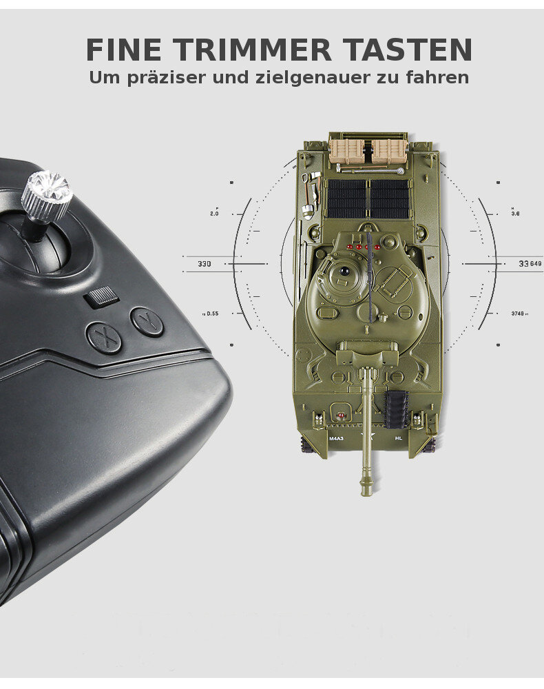 RC Panzer Battle 2er Set - Infrarot Kampfsystem - Gefechtssimulation