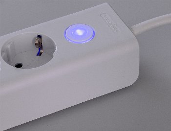 Steckdosenleiste mit Ladebuchsen für USB - USB-A /USB-C,3-fach, weiß, 1,5m Kabel