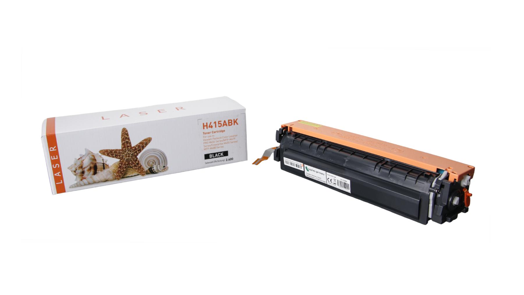 415ABK alternativ Toner schwarz für HP / W2030A / 2.400 Seiten