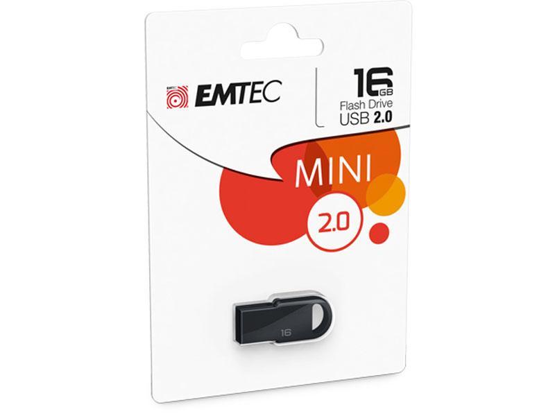 USB FlashDrive 16GB EMTEC D250 Mini (Schwarz)