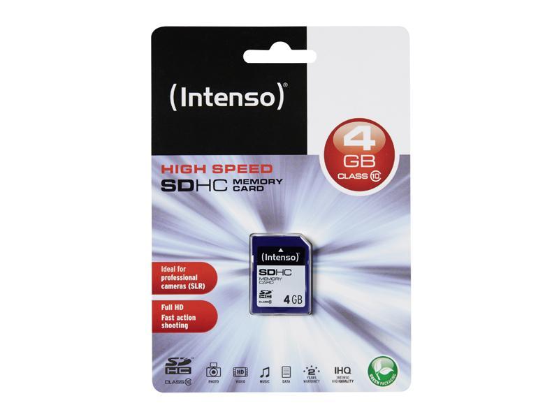 SDHC 4GB Intenso CL10 Blister