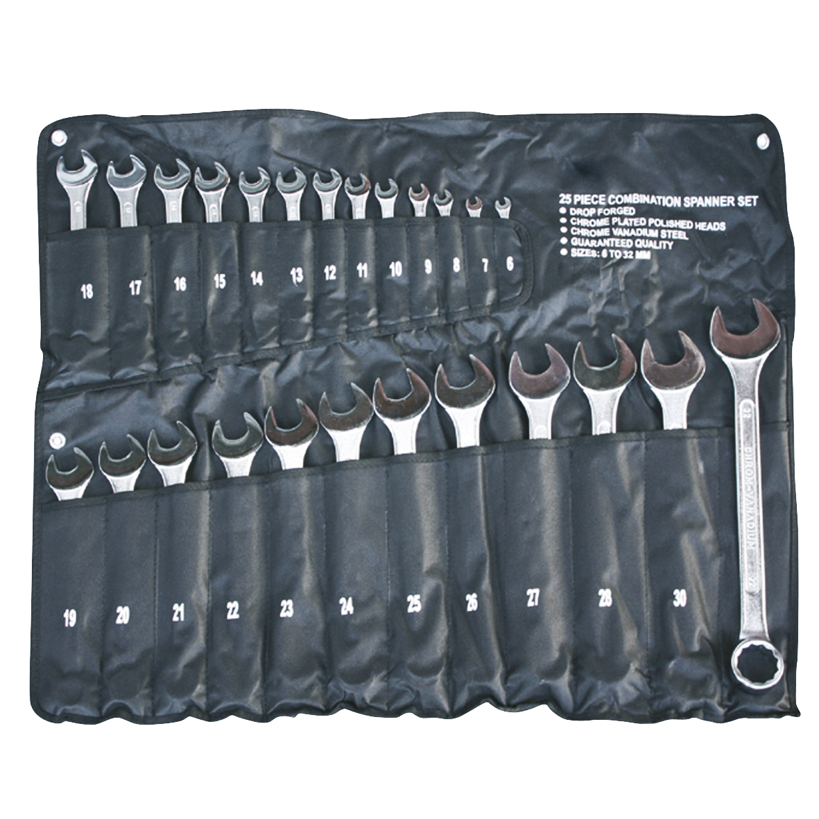 Gabel-Ringschlüsselsatz, 25-tlg., 6-32mm