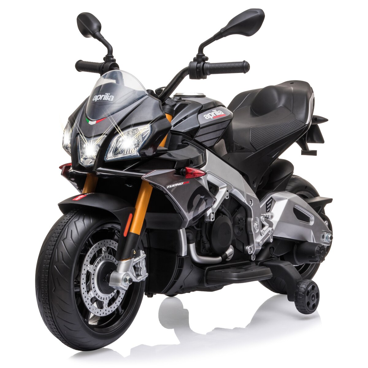 Kindermotorrad Aprilia Tuono V4 1100 RR schwarz