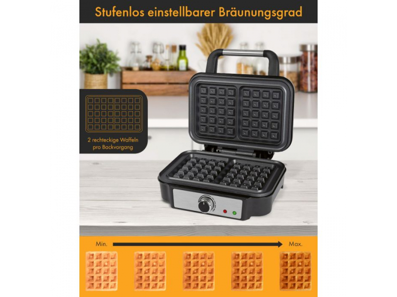 ProfiCook 2-fach Waffelautomat PC-WA 1240 /Edelstahl