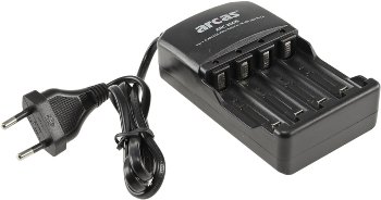 Akku-Ladegerät ARCAS "ARC-2009" - 240V, für 1-4x Micro AAA/Mignon AA