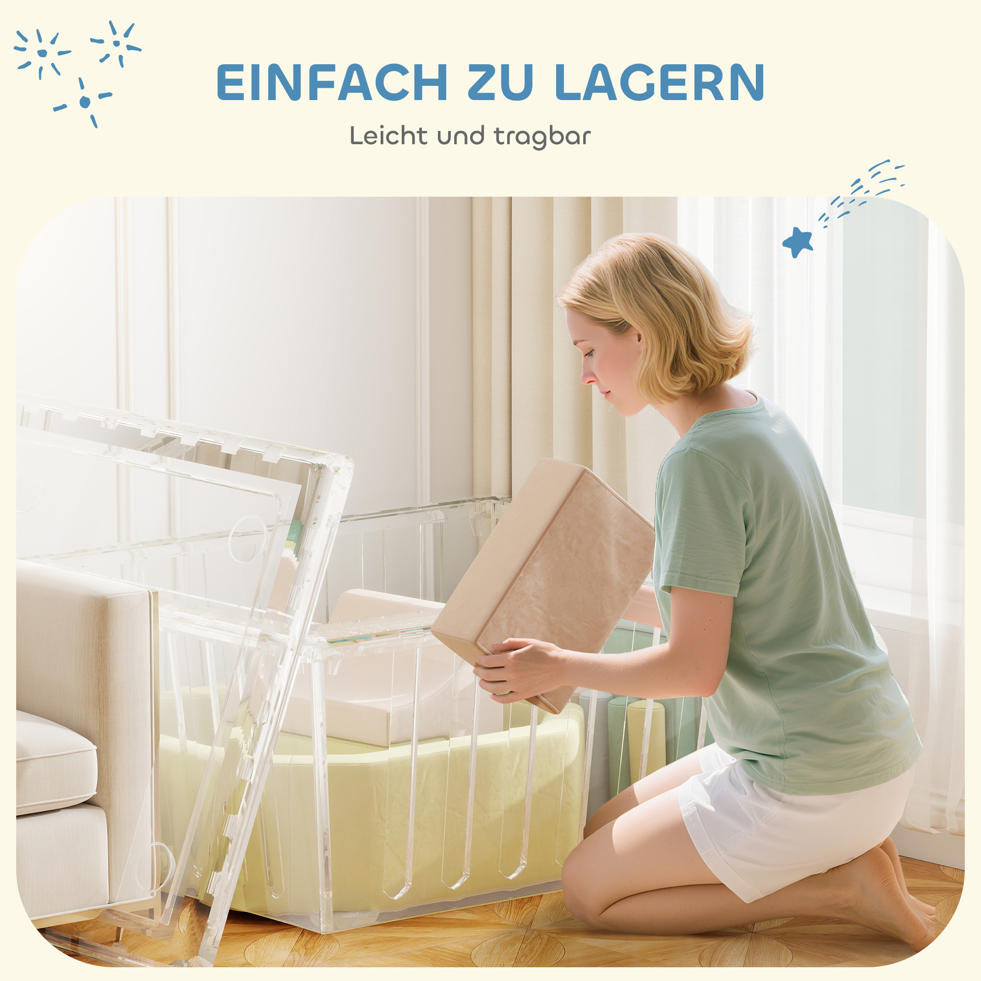 15-teiliges Softbaustein-Set, 200 Kunststoff-Bälle, Bällebad für Kleinkinder, Indoor, Schaumstoff, Bunt