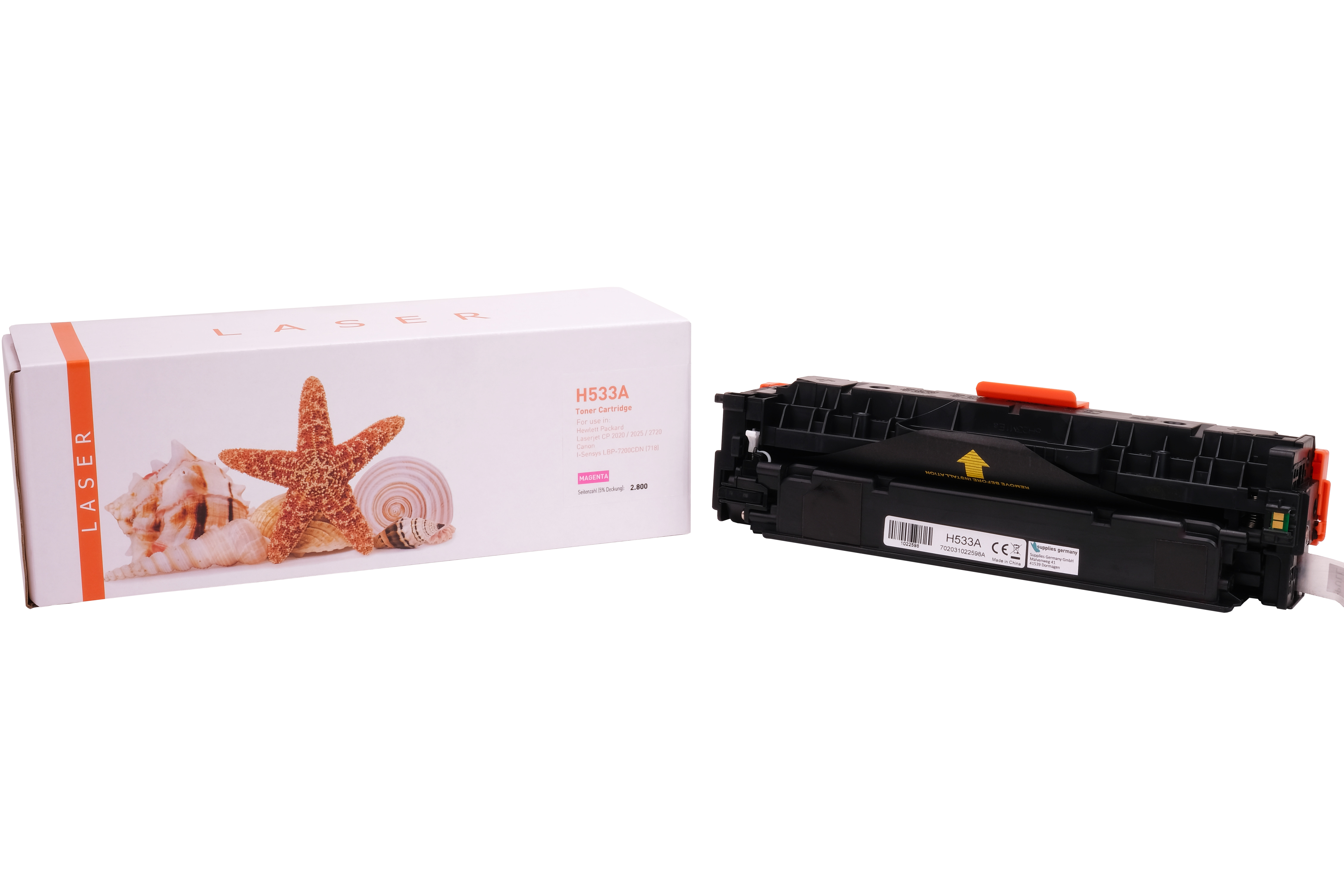 CC533A alternativ Toner Magenta für HP / CC533A / 2.800 Seiten