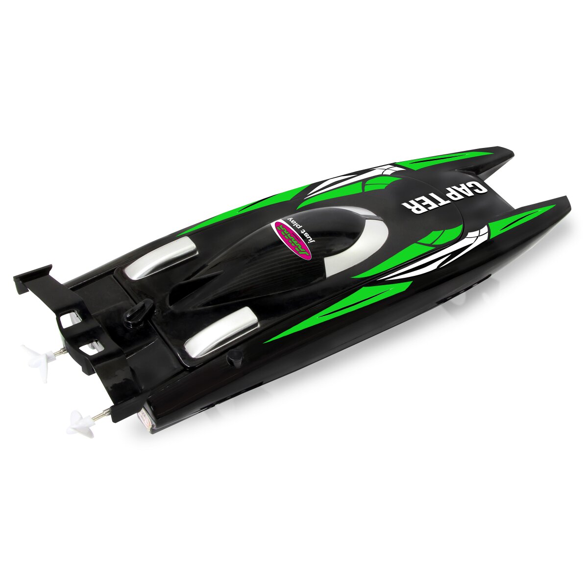Capter Speedboot schwarz/grün Li-Ion 7,4V 2,4GHz