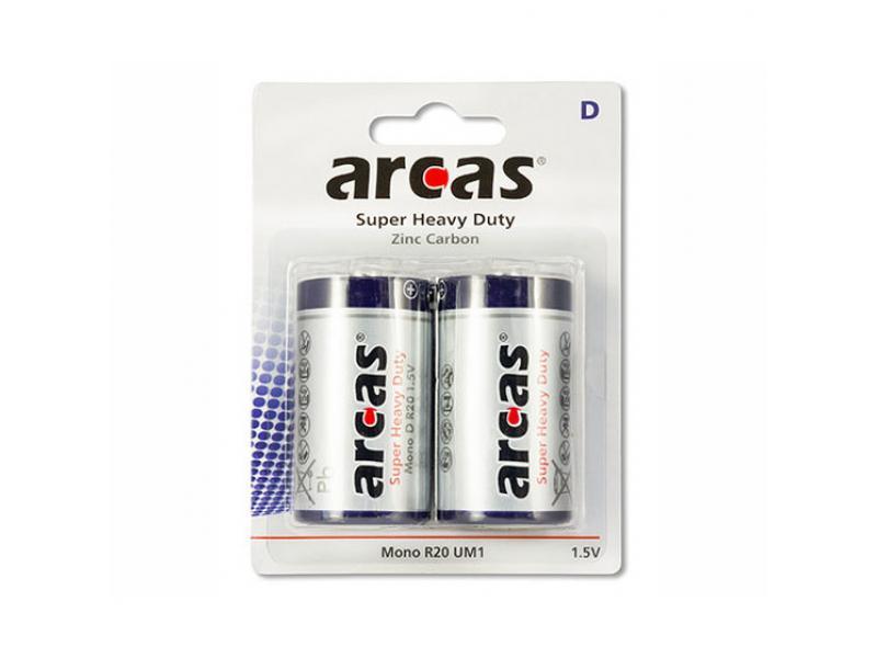 Batterie ARCAS Super Heavy Duty Mono D LR20 (2 St.)