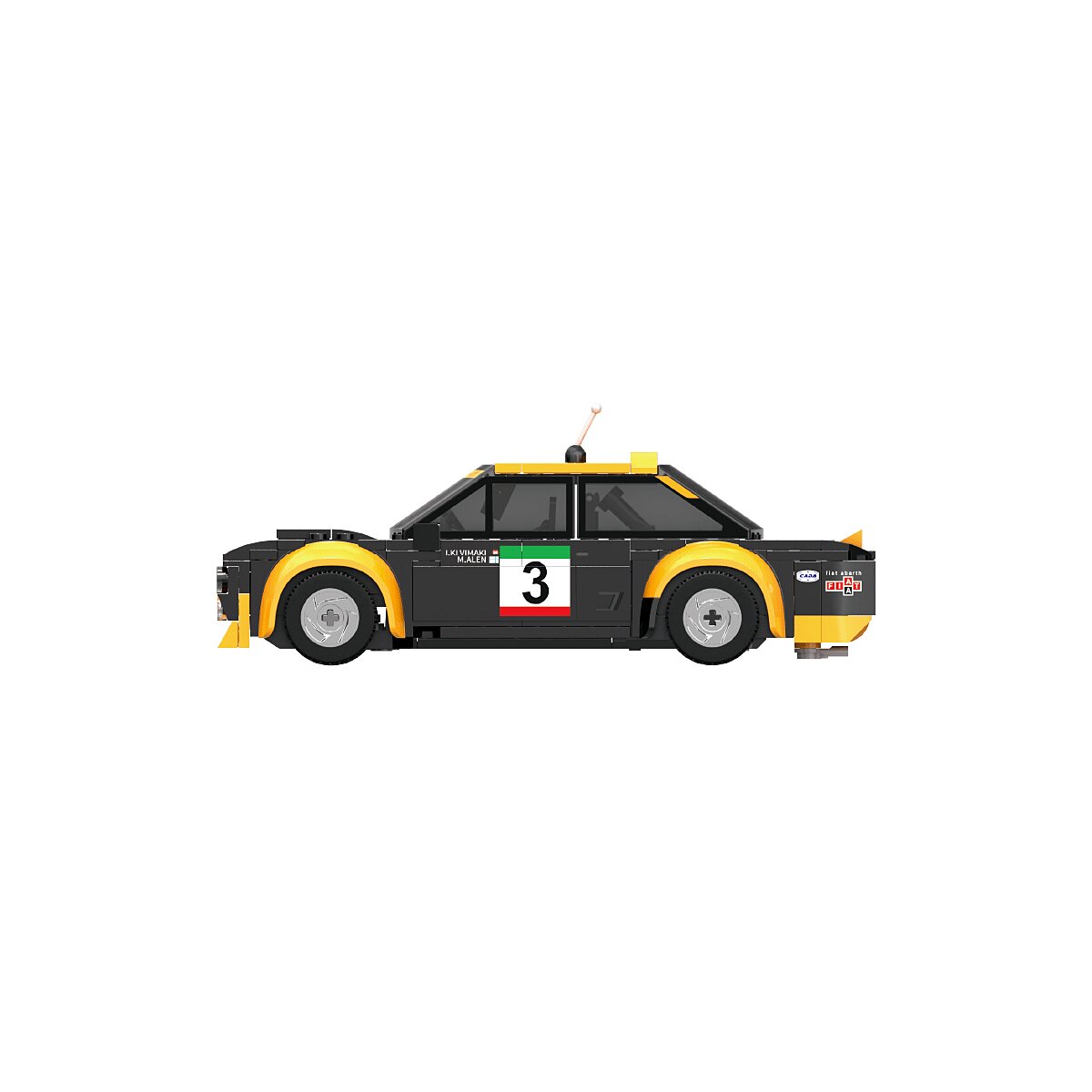 CaDA Set C51092W Fiat Abarth 131 1:20 schwarz 2,4GHz Bricks